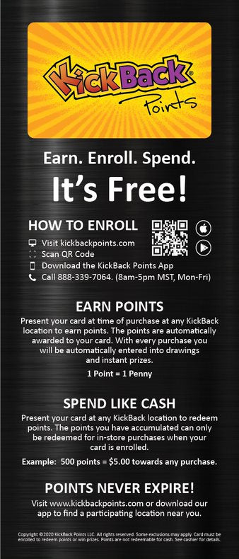 KICKBACK LOYALTY BROCHURES Spanish – KickBack POP