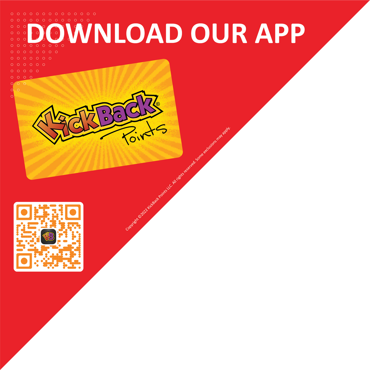 CORNER COOLER DECAL KickBack POP