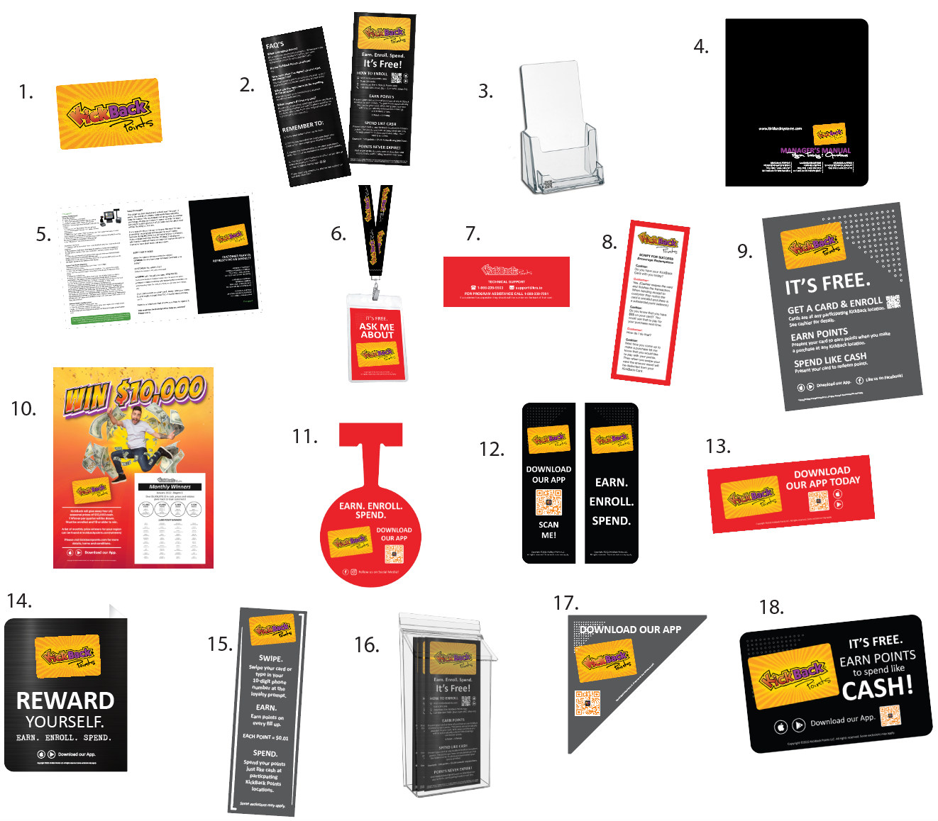 Kickback Card KICKBACK POINTS START-UP KIT – KickBack POP