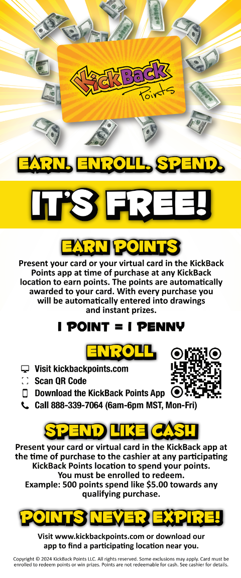 KICKBACK LOYALTY BROCHURES – KickBack POP