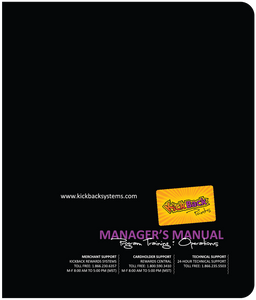 MANAGER'S MANUAL